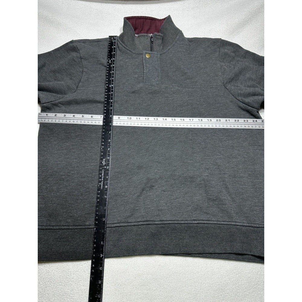 ORVIS Mens Pullover Size XL Quarter Zip Gray Sweater Signature Sweatshirt - Picture 10 of 16